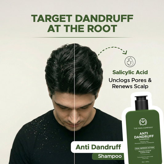 Anti-Dandruff Shampoo for Men | Salicylic Acid | Flake Control from First Wash (100ml)