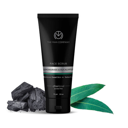 Charcoal Face Scrub | Lemongrass & Eucalyptus (75gm)
