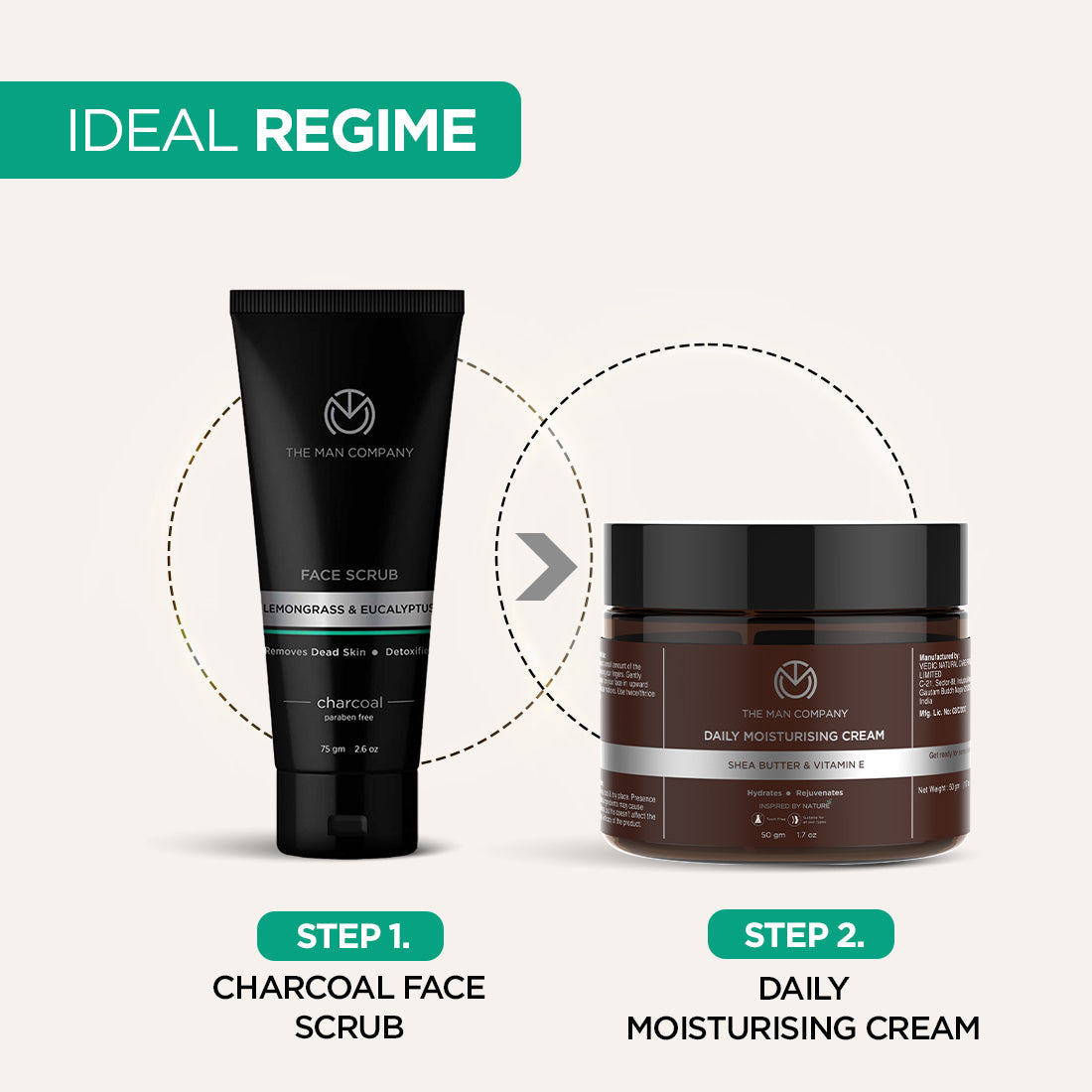 Charcoal Face Scrub | Lemongrass & Eucalyptus (75gm)