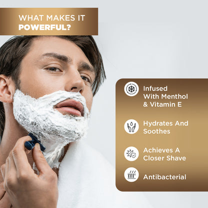 Blanc Shaving Cream | Menthol & Vitamin E (50g)