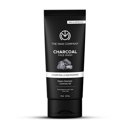 Charcoal Face Wash for Men – Charcoal & Niacinamide | Deep Cleansing & Oil Control
