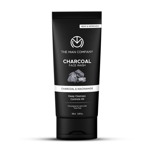 Charcoal Face Wash for Men – Charcoal & Niacinamide | Deep Cleansing & Oil Control