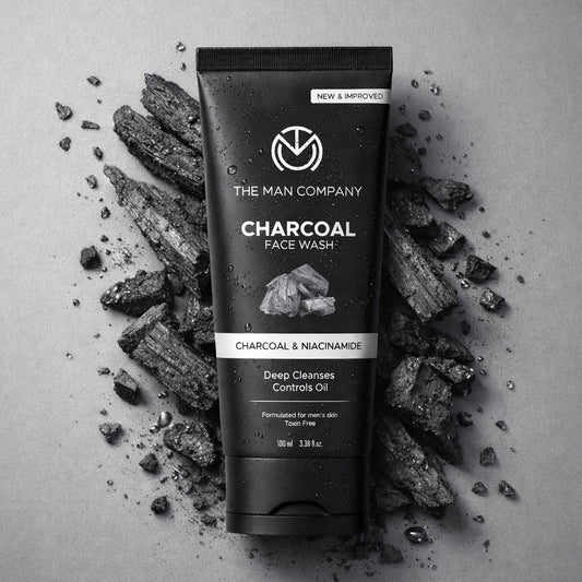 Charcoal Face Wash for Men – Charcoal & Niacinamide | Deep Cleansing & Oil Control