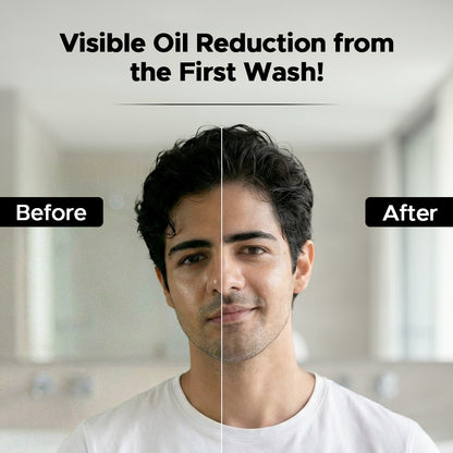 Charcoal Face Wash for Men – Charcoal & Niacinamide | Deep Cleansing & Oil Control