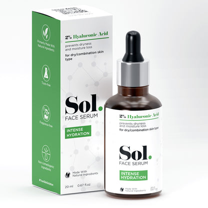 Sol. 2% Hyaluronic Acid Intense Hydration Face Serum